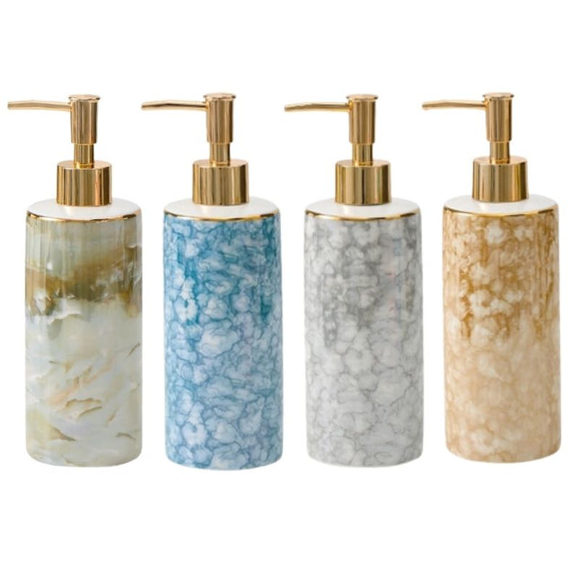 Dispenser Sapone Ceramica Effetto Marmo