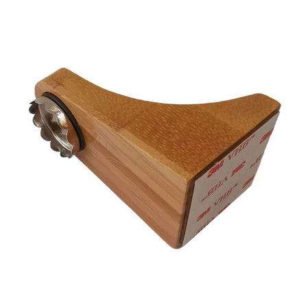 Portasapone magnetico in legno naturale