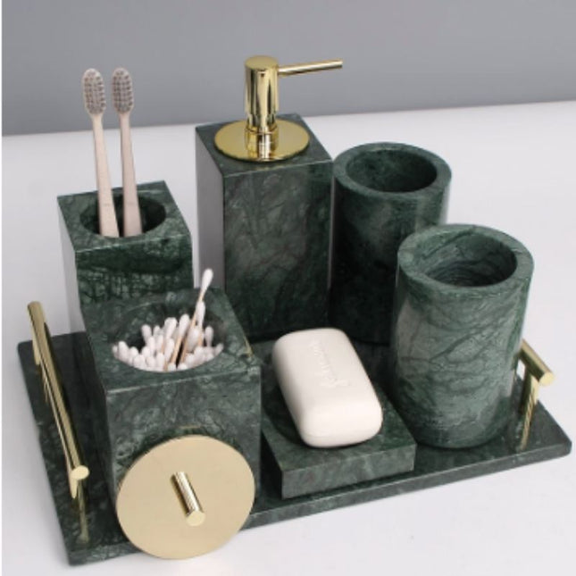 Portasapone in Marmo Naturale Verde