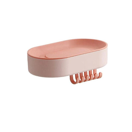 Portasapone da parete adesivo con ganci