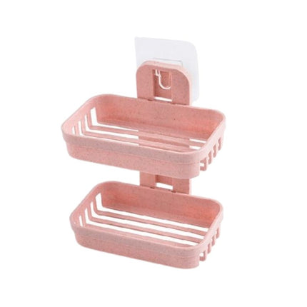 Portasapone doppio da parete adesivo