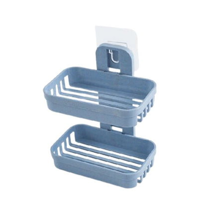 Portasapone doppio da parete adesivo