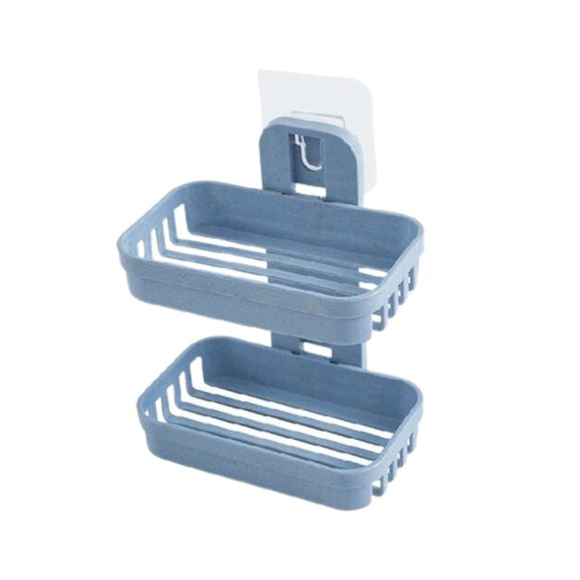 Portasapone doppio da parete adesivo