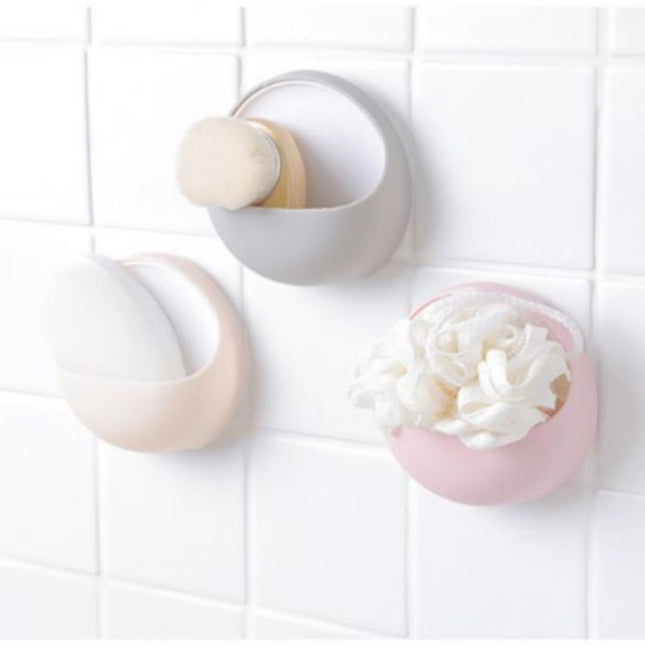 Piccolo portasapone da muro a ventosa