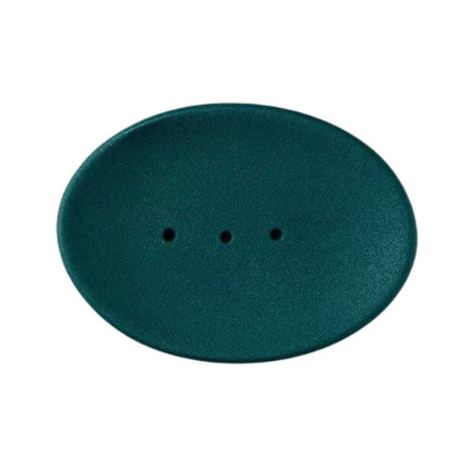 Portasapone ovale in ceramica forata