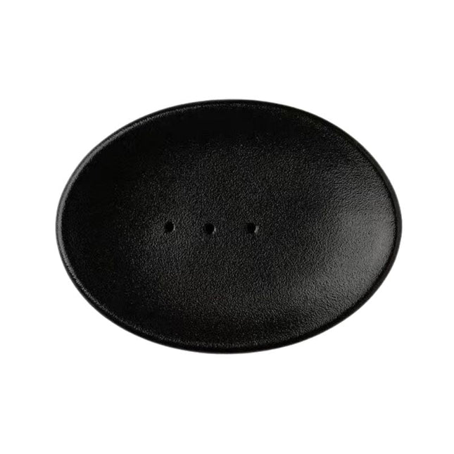 Portasapone ovale in ceramica forata