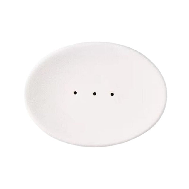 Portasapone ovale in ceramica forata