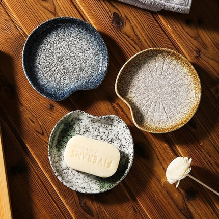 Portasapone in ceramica stile giapponese