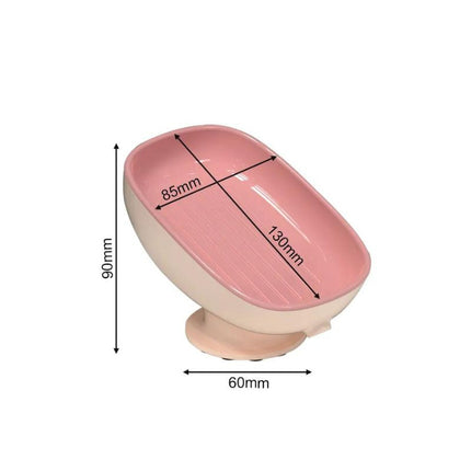 Portasapone a ventosa drenante per lavabo