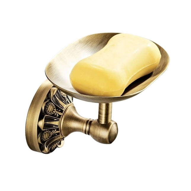 Portasapone da parete vintage in ottone