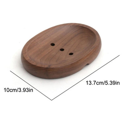 Portasapone Ovale in Legno Naturale