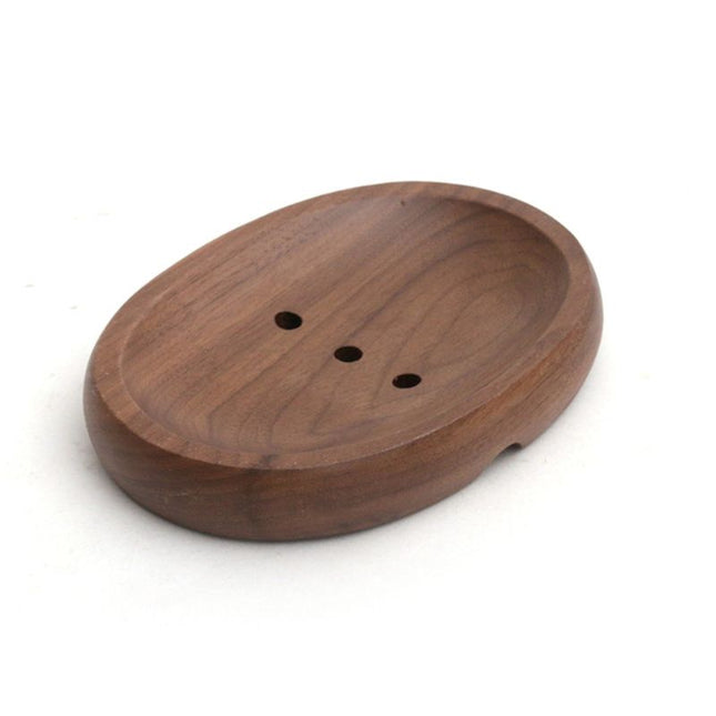 Portasapone Ovale in Legno Naturale