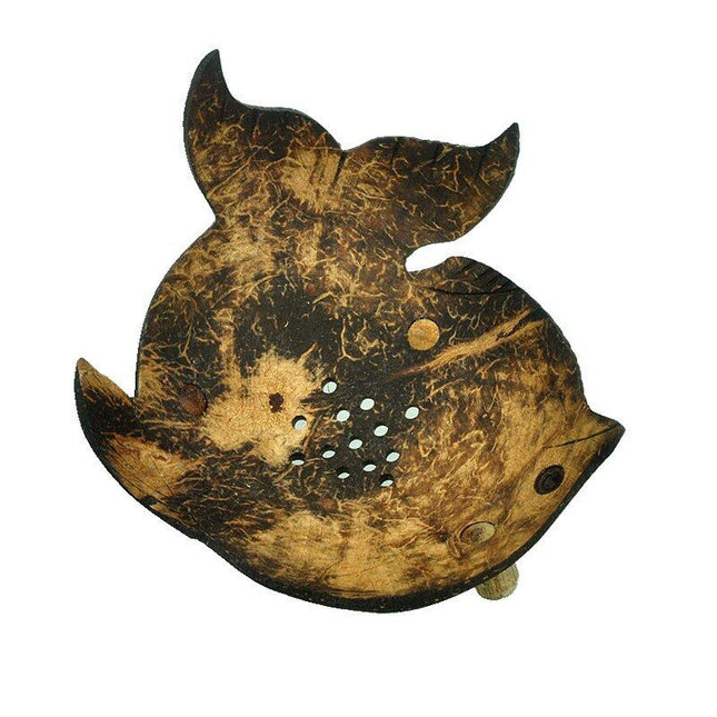 Portasapone in noce di cocco pesce.