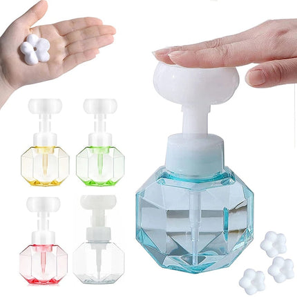 Dispenser sapone schiuma a forma fiore.