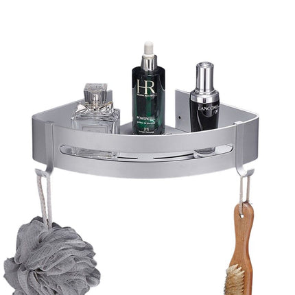 Mensola doccia angolare in alluminio.