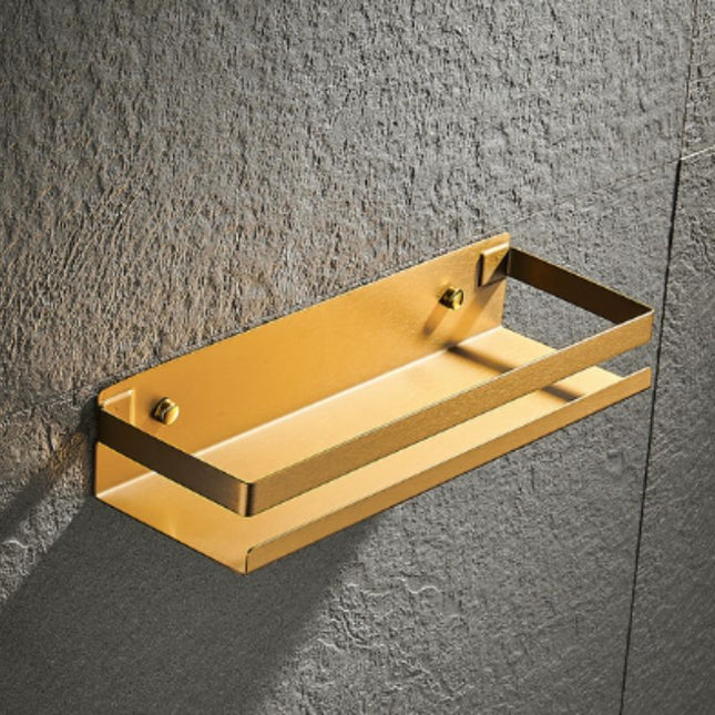 Mensola doccia di design colore oro.