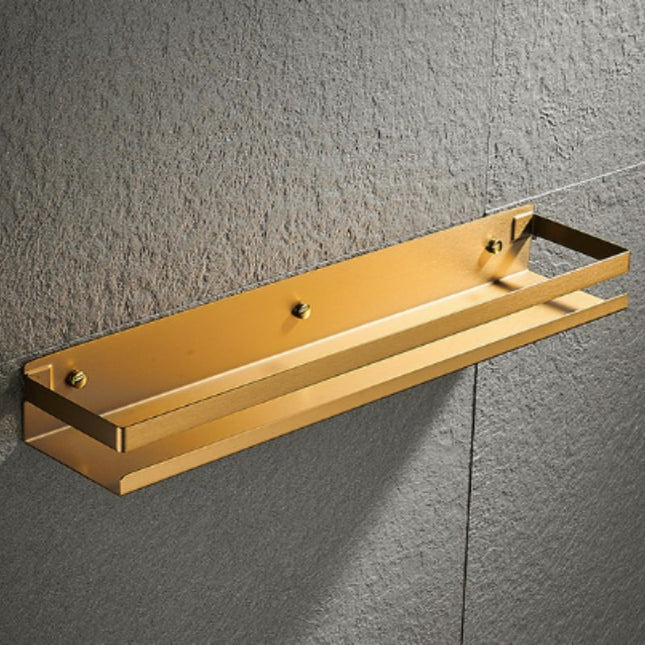 Mensola doccia di design colore oro.