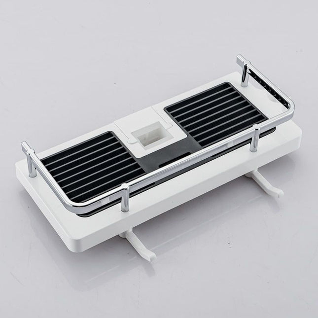 Mensola doccia da asta senza fori.